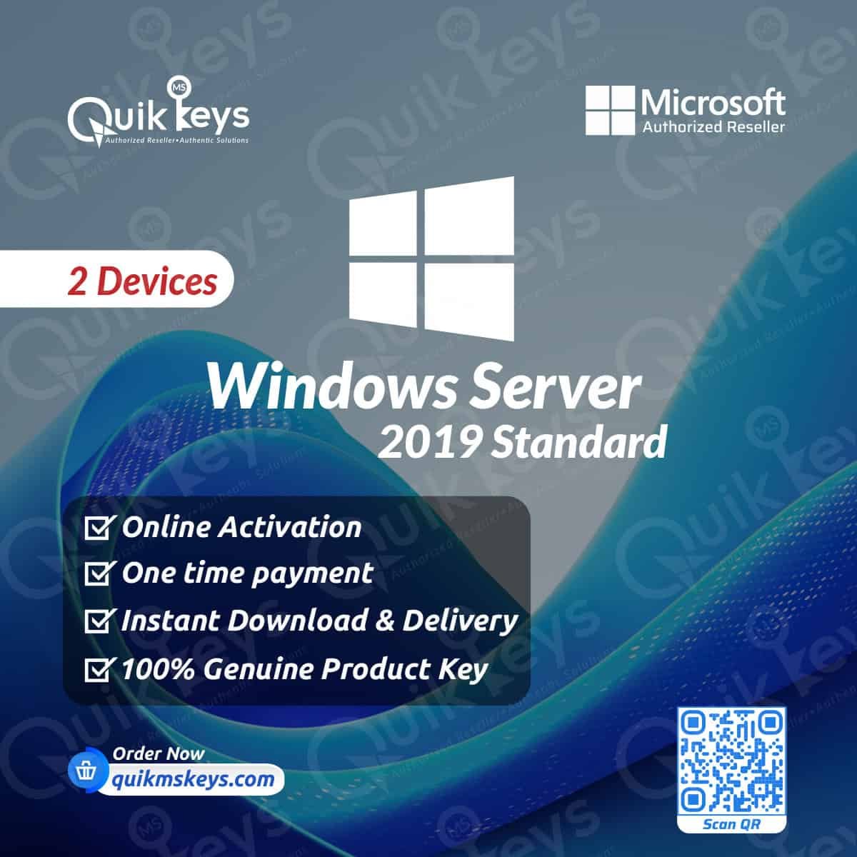 Microsoft Windows Server 2019 Standard Product Key – 2PC